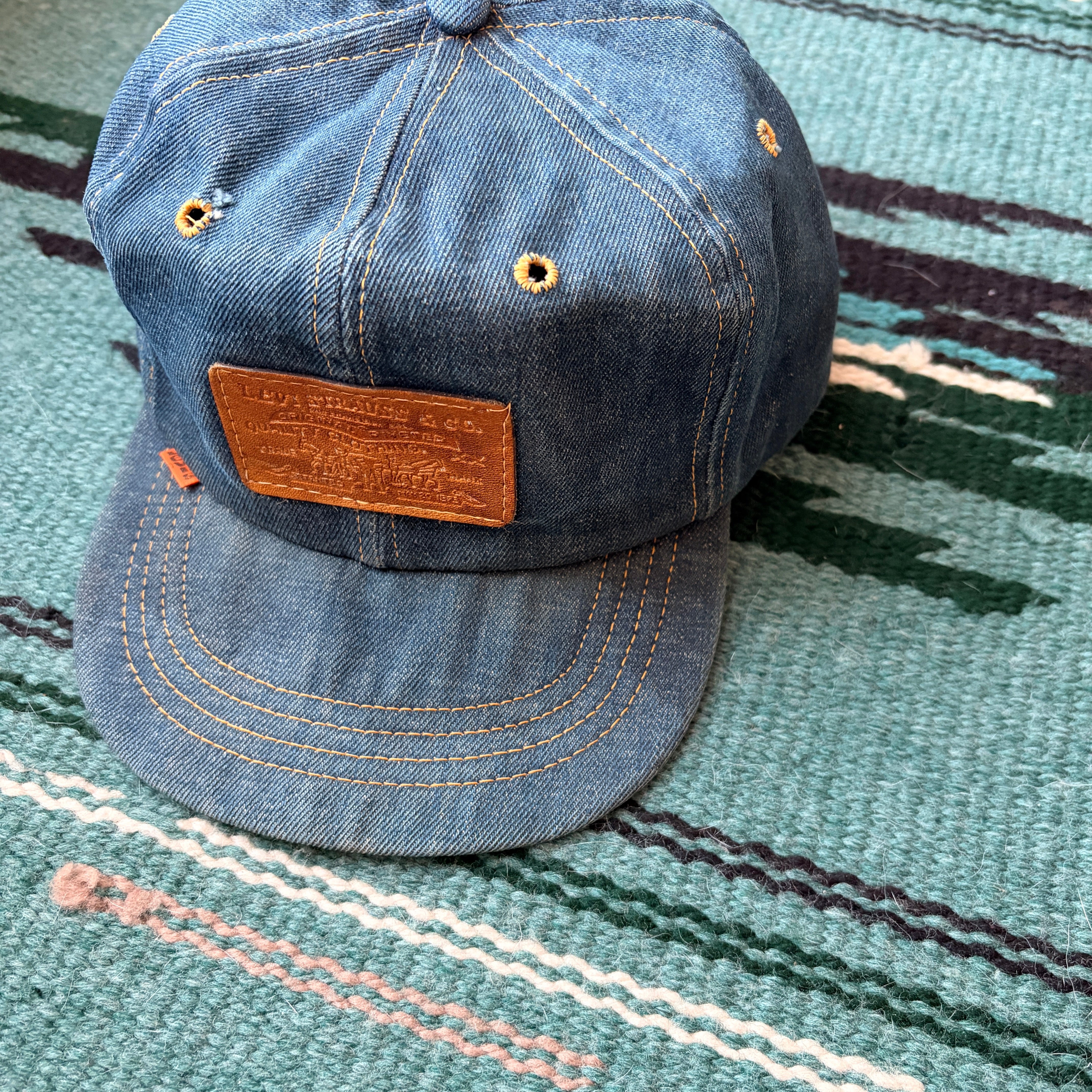 Vintage 70s Levi's Denim Cap Guide: Orange Tab, Leather Patch