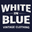 WHITE IN BLUE Vintage Clothing logo